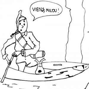 Zorrino et Milou (source : "Le Temple du Soleil")